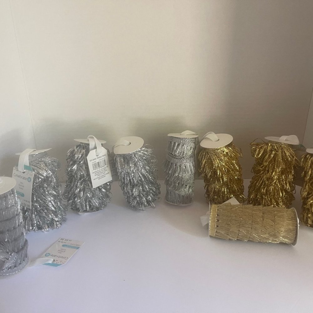 9 piece Gold and Silver Trim by Celebrate It.